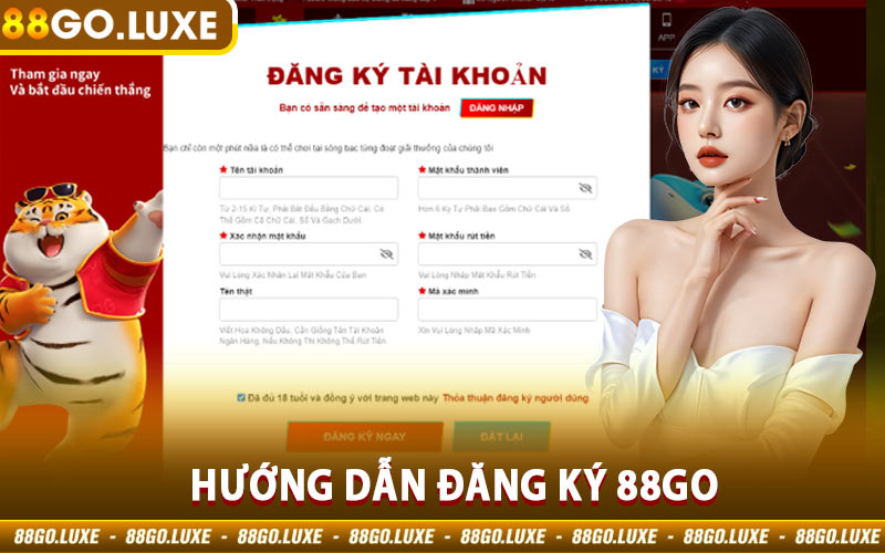 Hướng Dẫn Đăng Ký 88GO